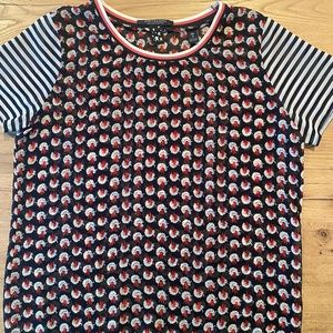 Scotch & Soda Sheer Silk Print T-Shirt